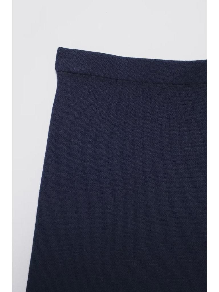 European and American Style Women's Knit Cardigan and Skirt Set