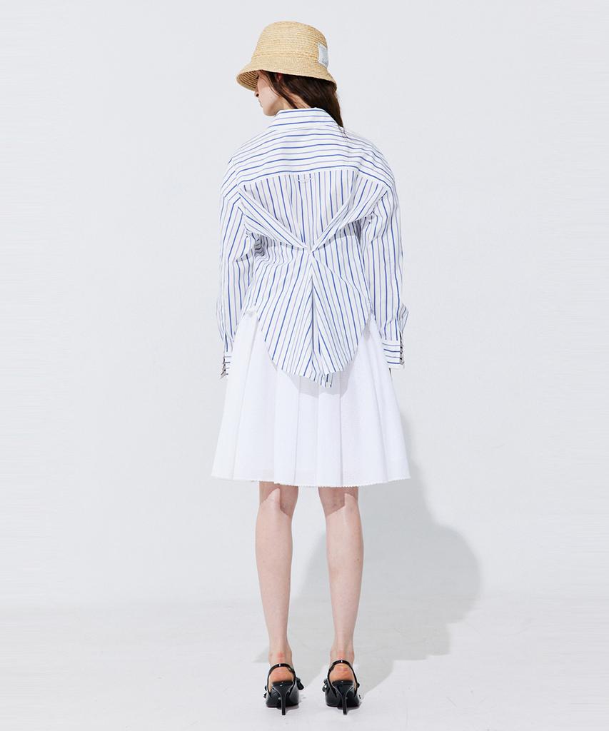 Bundercammer Eyelet Punching Banding Skirt_White
