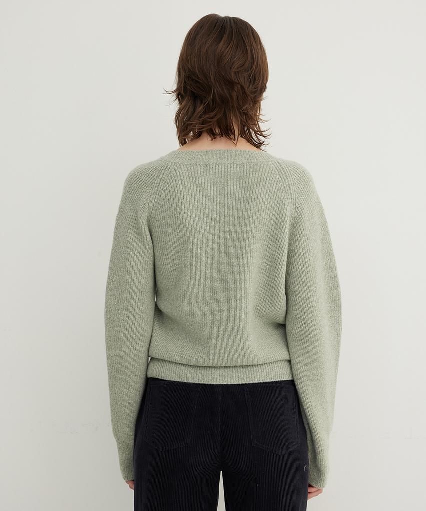 Step Around Alpaca Blend Wrap Cardigan_Sage Green