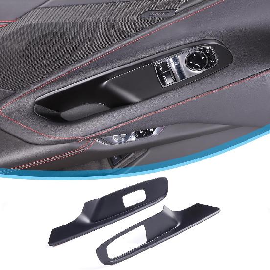 

TOYCIDFG Car Door Window Control Panel Switch Frame Cover Trim Compatible with Chevrolet Corvette C8 Z06 2020-2025 Door Lock Decoration Accessories чёрный