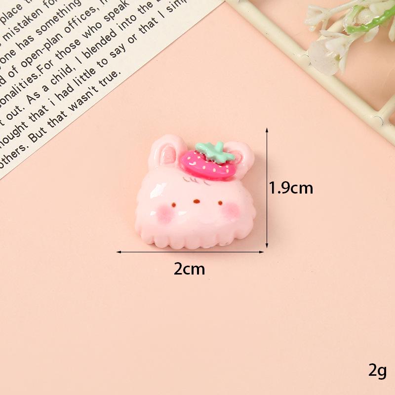 DIY Resin Ornament: Cute Fruit Animal Hat Stickers & Handmade Hair Clip Phone Case Accessories