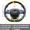 Hand Stitching Auto Car Steering Wheel Cover Wrap For Baic Senova X55 2018 Braid On Steering-wheel Holder Interior Accessories