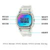 Casio G-SHOCK Neon Series Laser Glass Mirror Retro Classic Small Square Quartz Movement Resin Strap Japanese and Korean Watch Men's DW-5600SRS-7PR