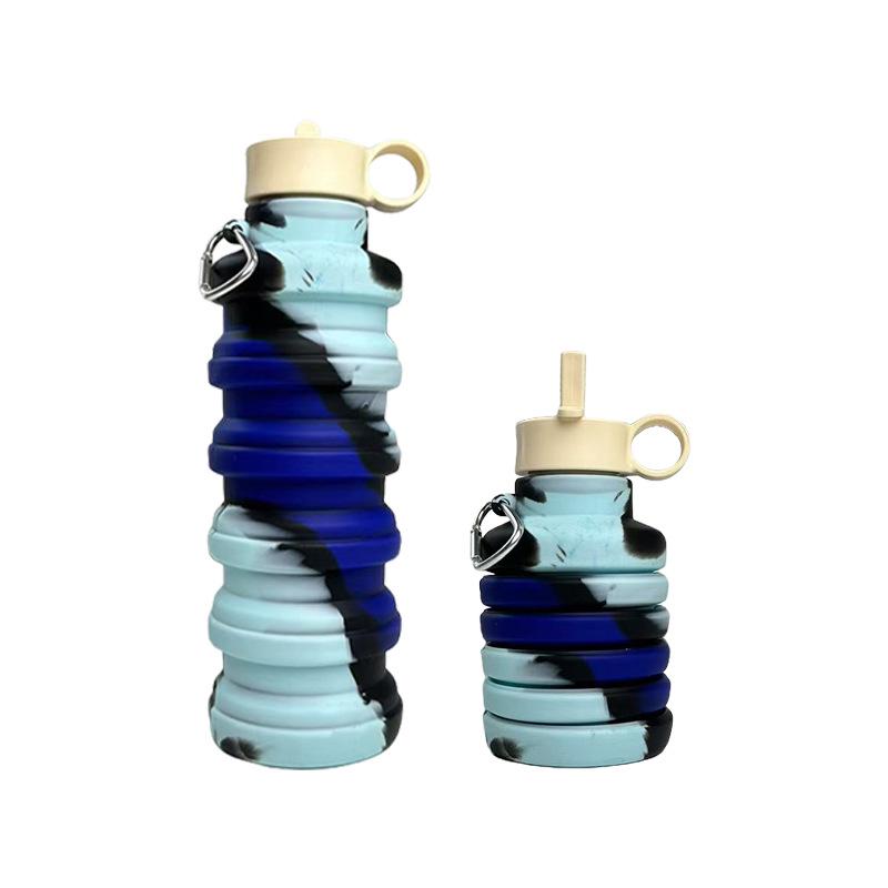 Silicone Folding Water Cup 500ml - Large Capacity Sports Outdoor Kettle