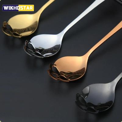 Stainless Steel Coffee Spoon Ice Cream Candy Tea Spoons Tableware Kitchen Tools Skull Shape New Dessert Snack