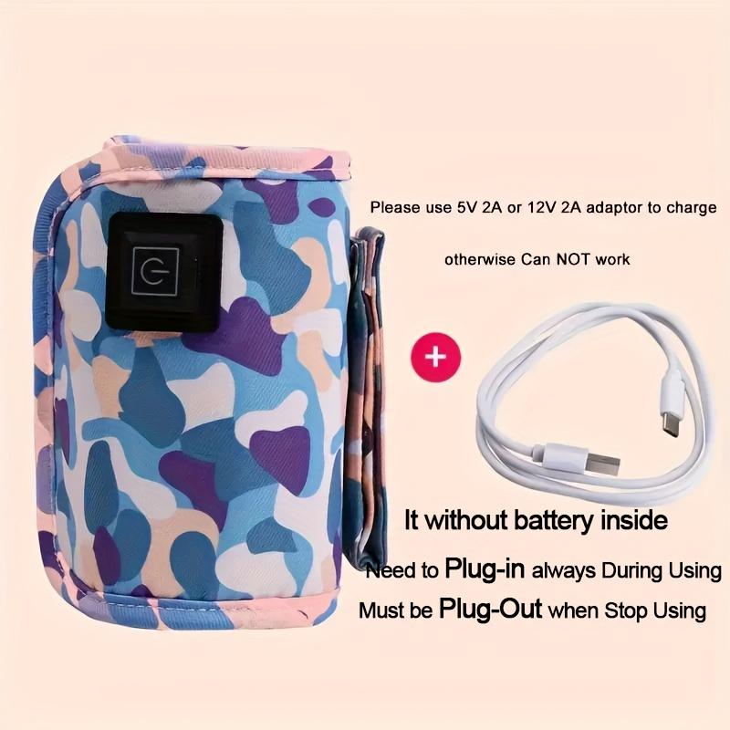 

USB-зарядное устройство, подогреватель для бутылочек, подогреватель для бутылочек с молочной смесью для путешествий, кемпинга, домашний автомобиль, электрическая портативная коляска, изолированная сумка белый