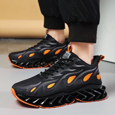 Nouvelles Chaussures de Course Légères Absorbant les Chocs Homme Respirantes et Antidérapantes Chaussures de Sport à Lame Sneakers Tendance et Décontractées pour Homme