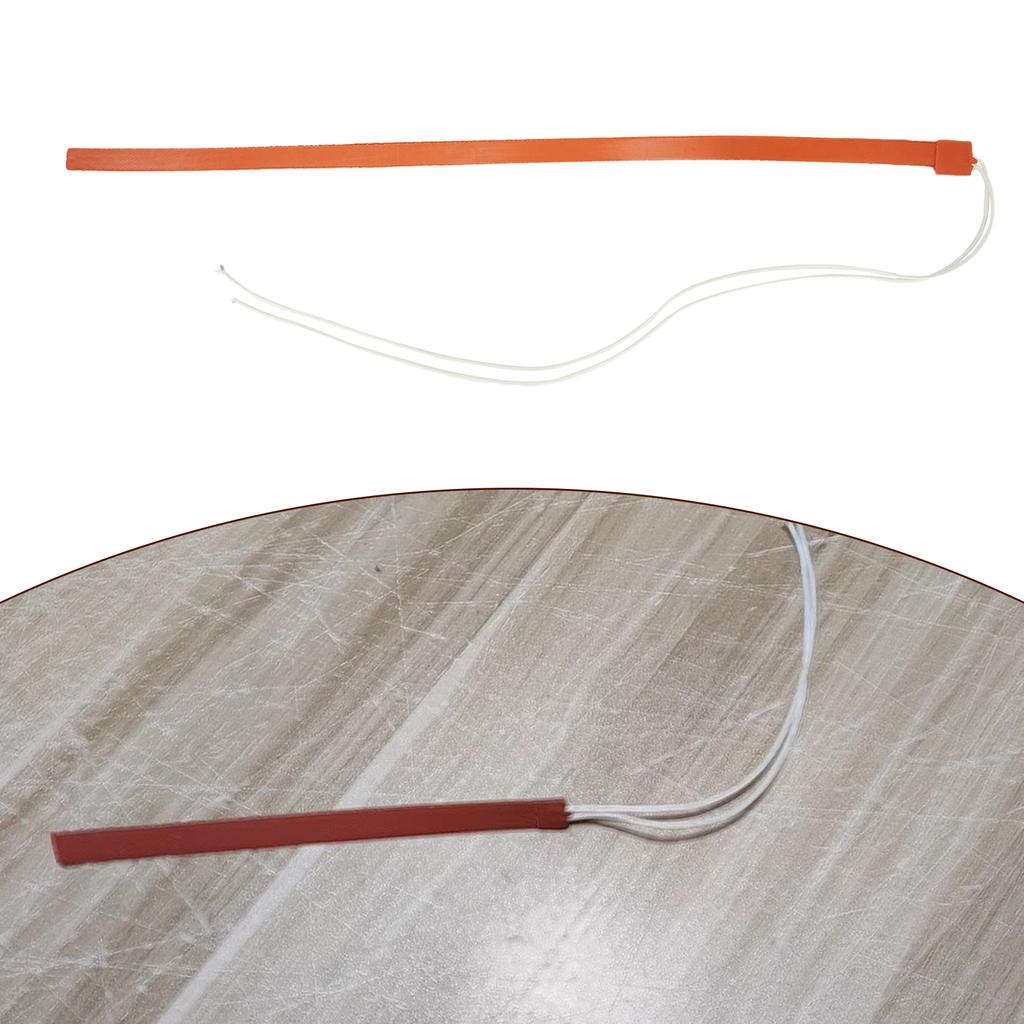 50W 12x500mm 12V Acid-resistant Silicone Thermal Heating Pads Flexible Heater Silicone Heater Heat Transfer Systems