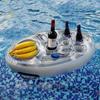 Summer Party Bucket Cup Holder Iatable Pool Float Beer Drink Cooler Table Bar Tray Portable Beach Swimming Ring Accessories