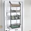 4 Layers Over Door Storage Rack Hanging Storage Basket New Rear Door Hook Shelf  Wardrobe Storage