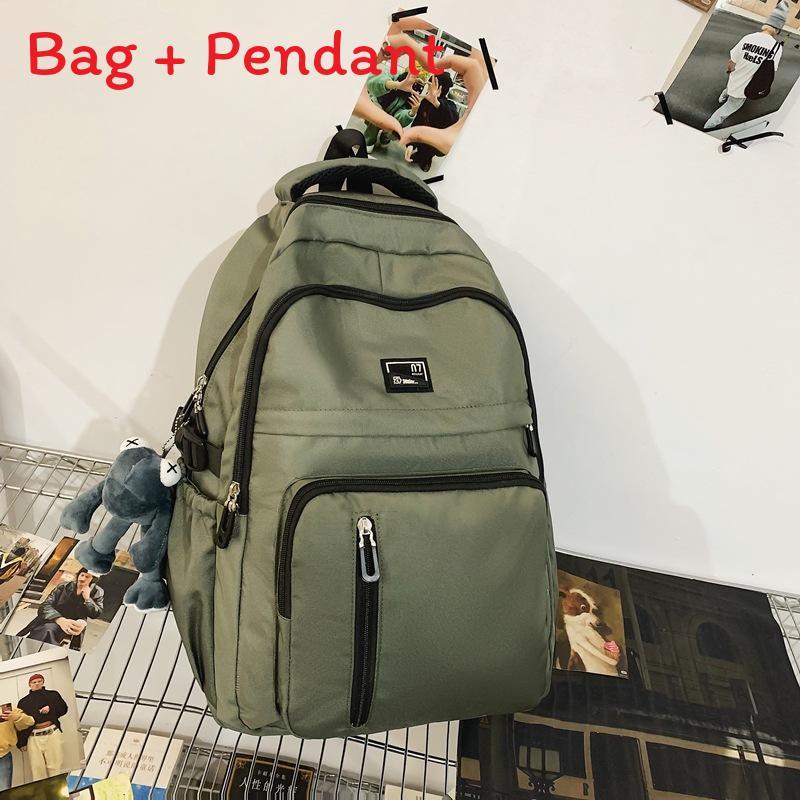 

Nylon School Backpack For Teens With Design And Laptop Compartment
