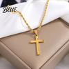 Dainty Pendant Necklace for Men Women Titanium Steel Cuban Chain