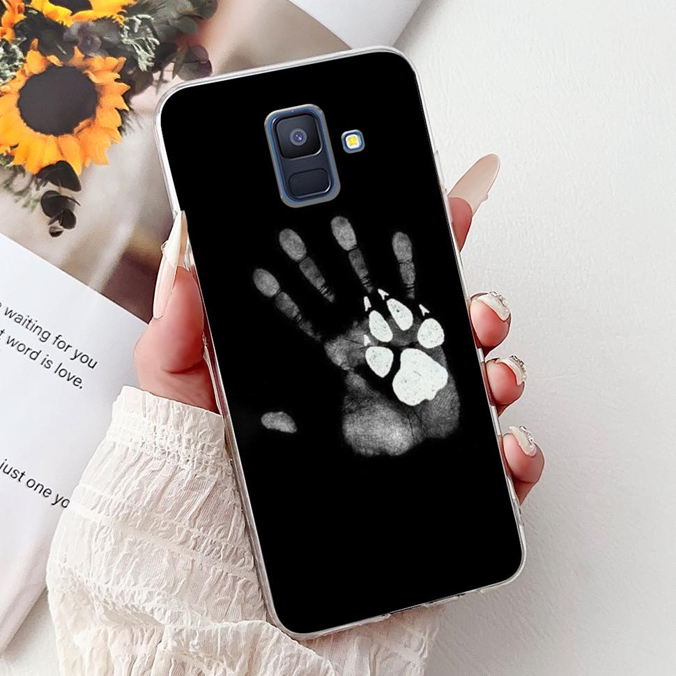 For Samsung Galaxy A6 2018 Case Luxury Painted Cover Soft Silicone Phone Case For Samsung A 6 A6 GalaxyA6 2018 Back Cover Coque