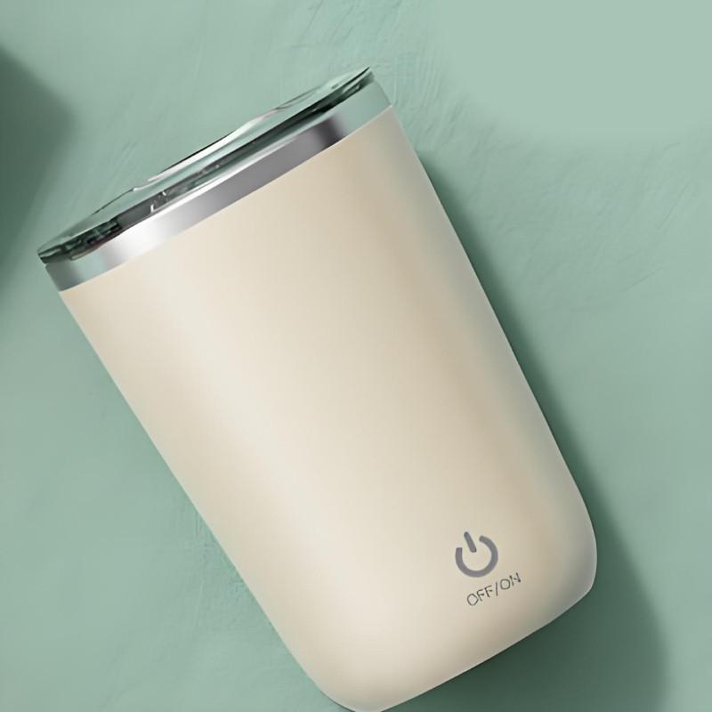 Coffee Cup 350ml Stainless Steel Automatic Stirring Mug With Magnetic Charging For Office And Home Use