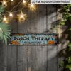 2D Flat 1pc, Entrance Decorative Sign, Metal Sign Wall Decoration, Retro Style Wall Decoration During Treatment, Aluminum Craft Decoration