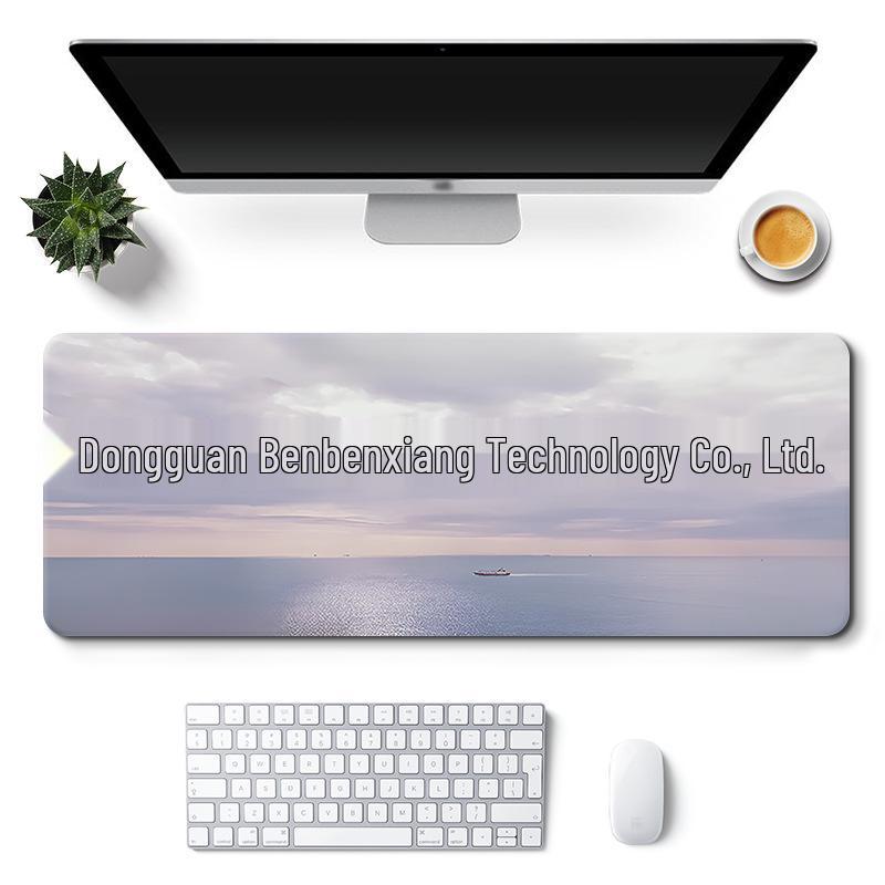 Extra Large Custom Girl's Cute Office Desk Mat - Non-Slip Landscape Style Mouse Pad