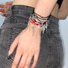 Multi-Layer Fashion Beaded Chain Cross Pendant Bracelets For Wen Men Hip Hop Punk Party Jewelry Gift