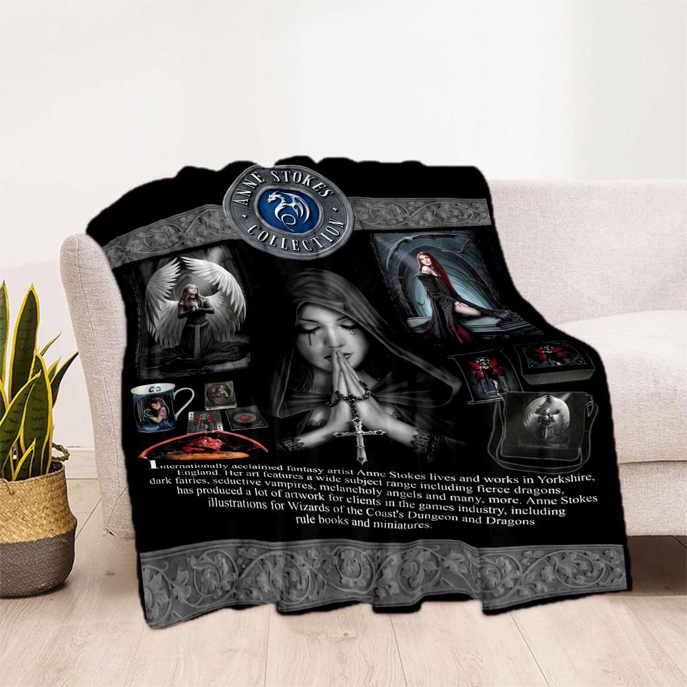 Gothic Style Blanket Durable Comfort Suitable for Office Chair Livingroom Chair Four Seasons Multipurpose Modern