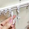 No Punching Storage Rack Hook Sliding Rail Cabinet Hook Organizer  Kitchen Storage