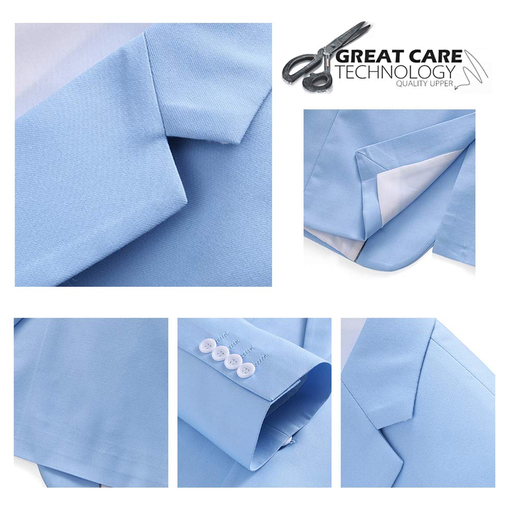 [FOMANSH] Men's Suit Set (Jacket and Pants), One-Button, Slim Fit, Plus Sizes M-6XL, Business/Christmas Appearance