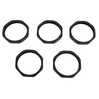 5Pcs Microphone Anti Roll Ring Silicone Round Mic Anti Slip Ring Set for KTV Parties Conference Room