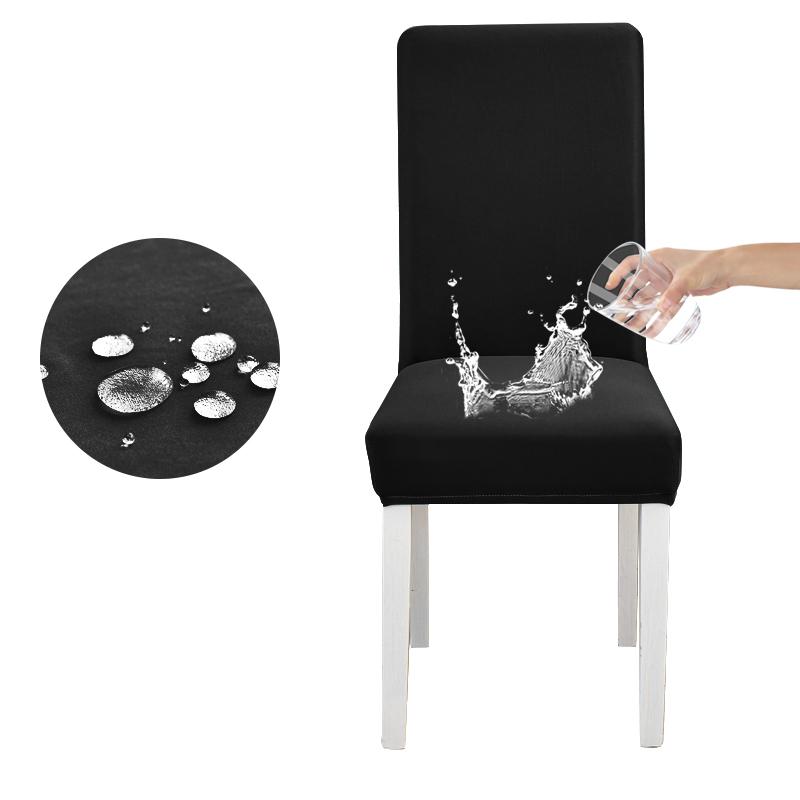 Waterproof Elastic Chair Cover for Dining Room Kitchen Wedding Hotel Banquet Restaurant Anti-dirty Seat Cover Housse De Chaise