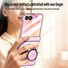 Transparent Magnetic Rebound Bracelet Phone Case, Suitable for Samsung Galaxy Z Flip8, Protects The Glass Screen Hinge