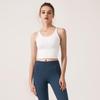 European & American Solid Color Cross-Back Sports Bra: Shockproof Yoga Vest for Women
