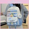 Anime-Rucksack aus Nylon mit geräumigem Design für Schule und Universität** Charaktere enthalten)