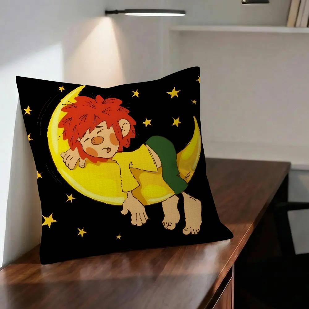 MMeister EEder e il Suo PPumuckl Cuscino Personalizzato Copricuscino Camera da Letto Decorazione Festa Federa Compleanno Regalo per Bambini