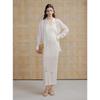 ELLE Women's Embroidered Tie-Front Long Sleeve Shirt