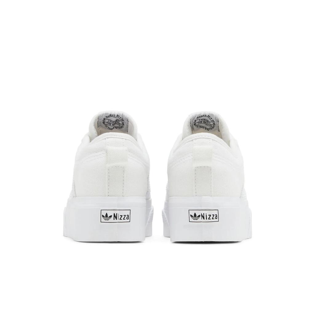 adidas Womens Nizza Platform 'Triple White' (women's Sizes) Cloud White / Cloud White / Cloud White Skate Shoes FV5322