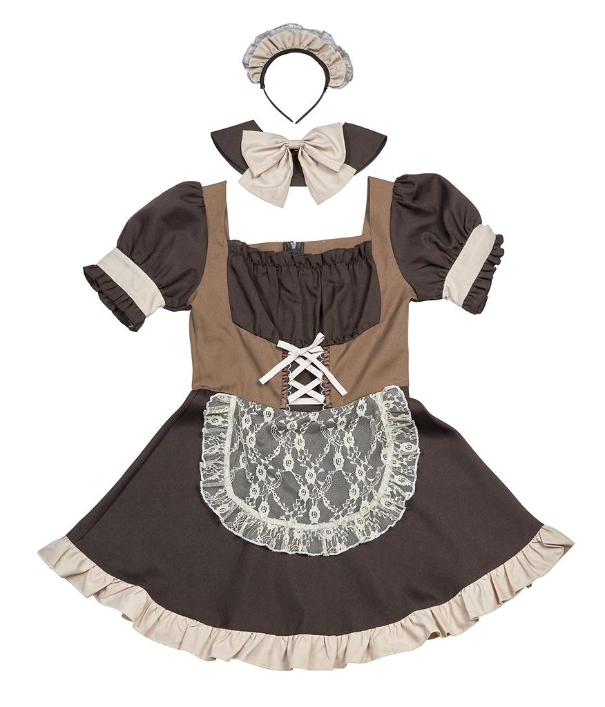 Clearstone Cosplay Halloween Chocolat Ole Maid Brown Women's