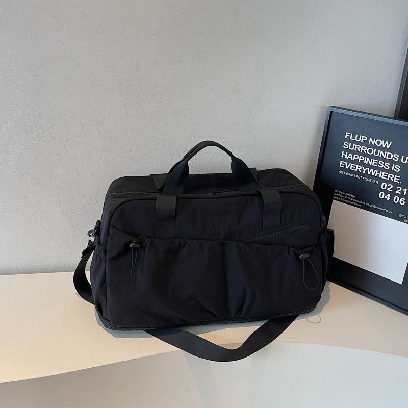 Unisex Gym Travel Duffle Bag with Separate Wet Dry Compartments - Large Capacity Casual Bag for Short Trips