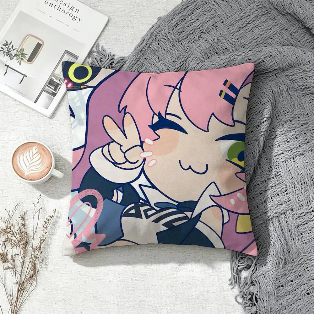 Nicole Zenless Zone Zero Square Double-Sided Printed Pillow Case Sofa Cushion Cover Bedroom Bedside Decor