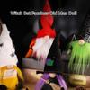 Witch Bat Facelesses Old Man Doll for Home Decoration Stylish Halloween Theme Accessories Festives Party Ornament