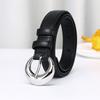 Simple And Fashionable Versatile Light Luxury First-Layer Cowhide Needle Buckle Belt Women'S Leather High-End Casual Pants Belt Women'S Trendy