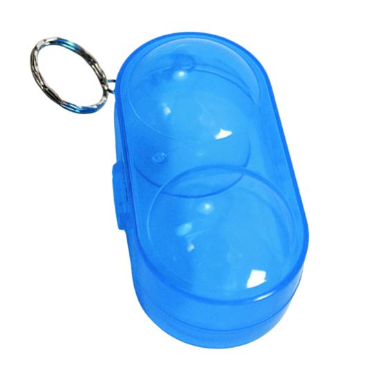 Plastic Ping Pong Box Buckle Closure 2 Balls Containable Anti Corrosion Table Tennis