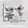 Hummingbird Hibiscus Metal Wall Art Decorative Mural Rust Resistant Nature Lovers Home Garden Gift Valentine Mother Day 1pc