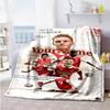 Arsenal Customize Text Blanket Cozy Personalized Blanket Durable Comfort Perfect for Office Couch Picnics Bed Ideal for All Seasons