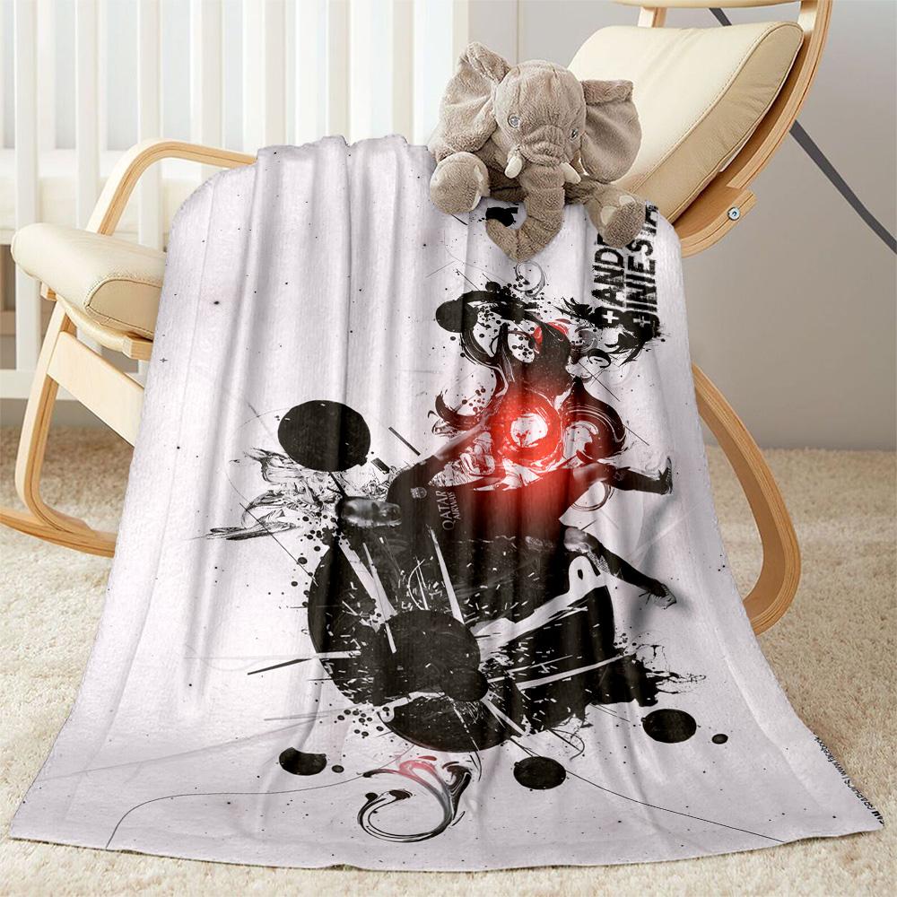 Football Player Action Blanket Warmthful Decor Perfect for Couch Sofa Bedding Four Seasons Universal Playful Design