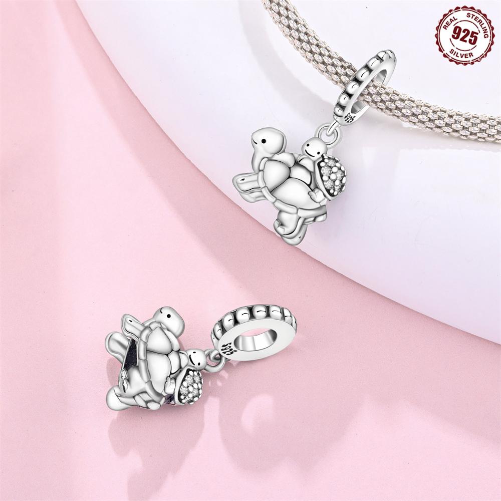 Copper Ocean Koi Turtle Conch Shell Starfish Mermaid Charms Beads Pendant For Original Bracelet Woman Girl Jewelry