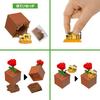 Mattel Minecraft Blooming Block Minifigures for Blind Ages 6 and Multicolor Discovery! Kids, Pack, Up, (HTK99-986E)