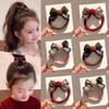 Koreanischer Stil Karierte Schleifen Haargummis Für Kinder Mädchen Elastische Haarbänder Zopfhalter Süße Haargummis Kinder Haaraccessoires