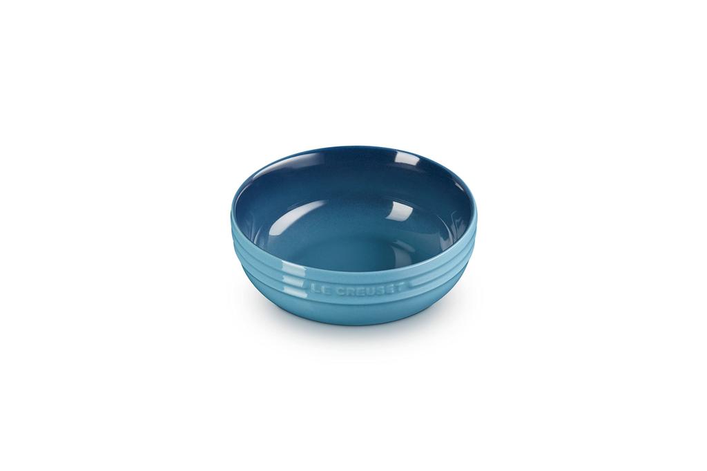 Le Creuset 13cm Deep Dish, Marine Blue, Heat and Cold Resistant, Microwave, Oven, and Dishwasher Safe [Official Japanese Product]
