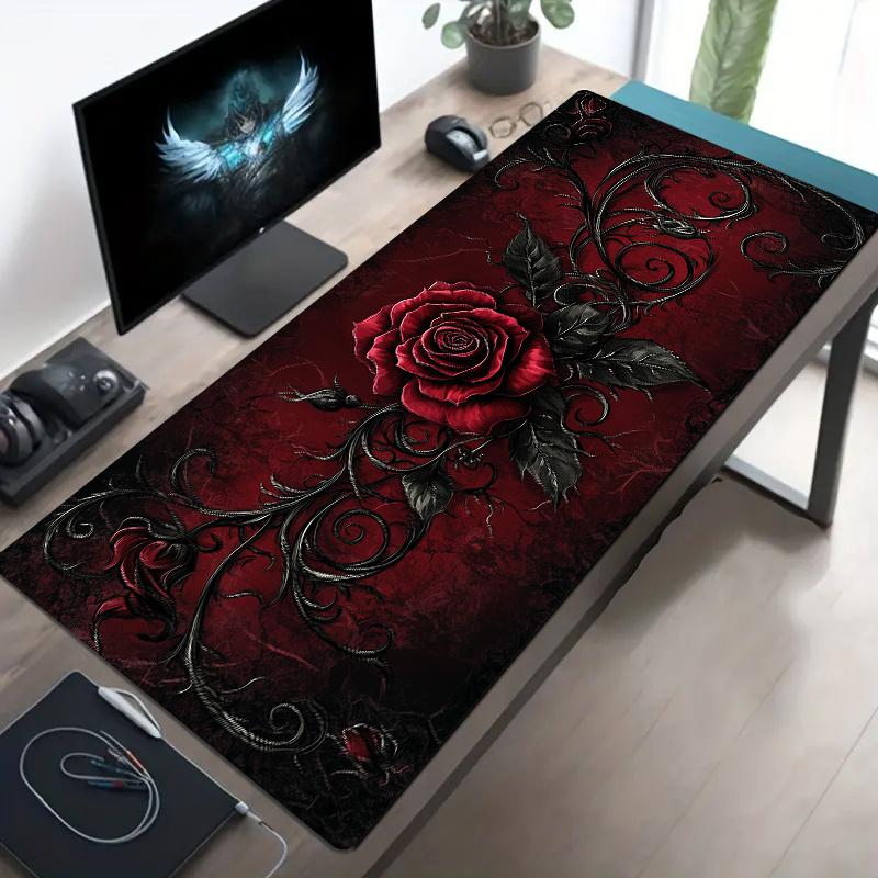 Professional Gaming Mouse Pad Modern Desk Mat Soft Cloth Surface Anti Slip Rubber Base for PC Laptop Keyboard Office Desk Setup