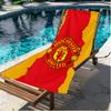 Football United F.C Print Beach Towel, Versatile Lightweight Absorbent Beach Towel for Pool Surf Yoga Bathroom, Perfect Birthday Holiday Gift
