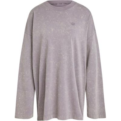 Originals Premium Essentials Washed Top Soft Comfortable Loose Long Sleeve T-Shirt Women Tops Shadow-Grey IY7400