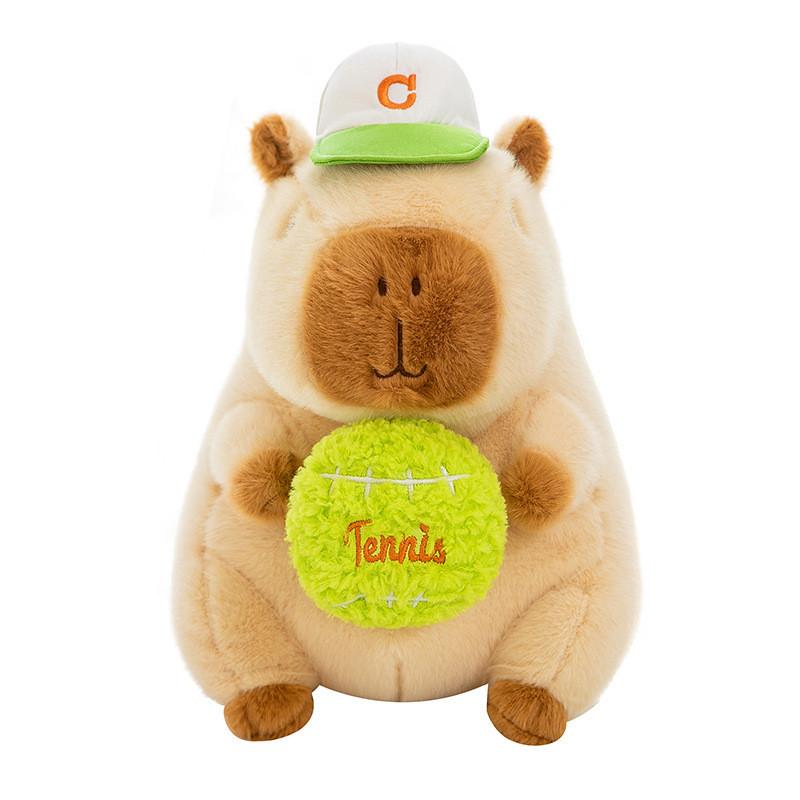 Sporty Capybara Plush Toy Cute Doll Girls Kids Sleeping Companion Gift Birthday