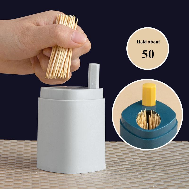 Creative Automatic Toothpick Box for Daily Use At Home, Household Living Room, Push-type Toothpick Holder Meal